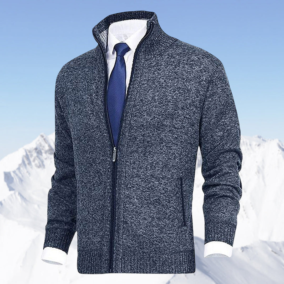 Men's Modern Zip-Up Cardigan for Daily Style and Comfort