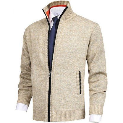 Men's Modern Zip-Up Cardigan for Daily Style and Comfort