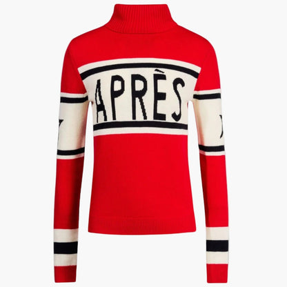 Women's Après-Ski Turtleneck Sweater – Luxury Merino Wool Winter Pullover, Après-Ski Lodge Style