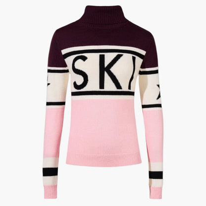 Women's Luxury Ski Turtleneck Sweater – Winter Performance & Après-Ski Style
