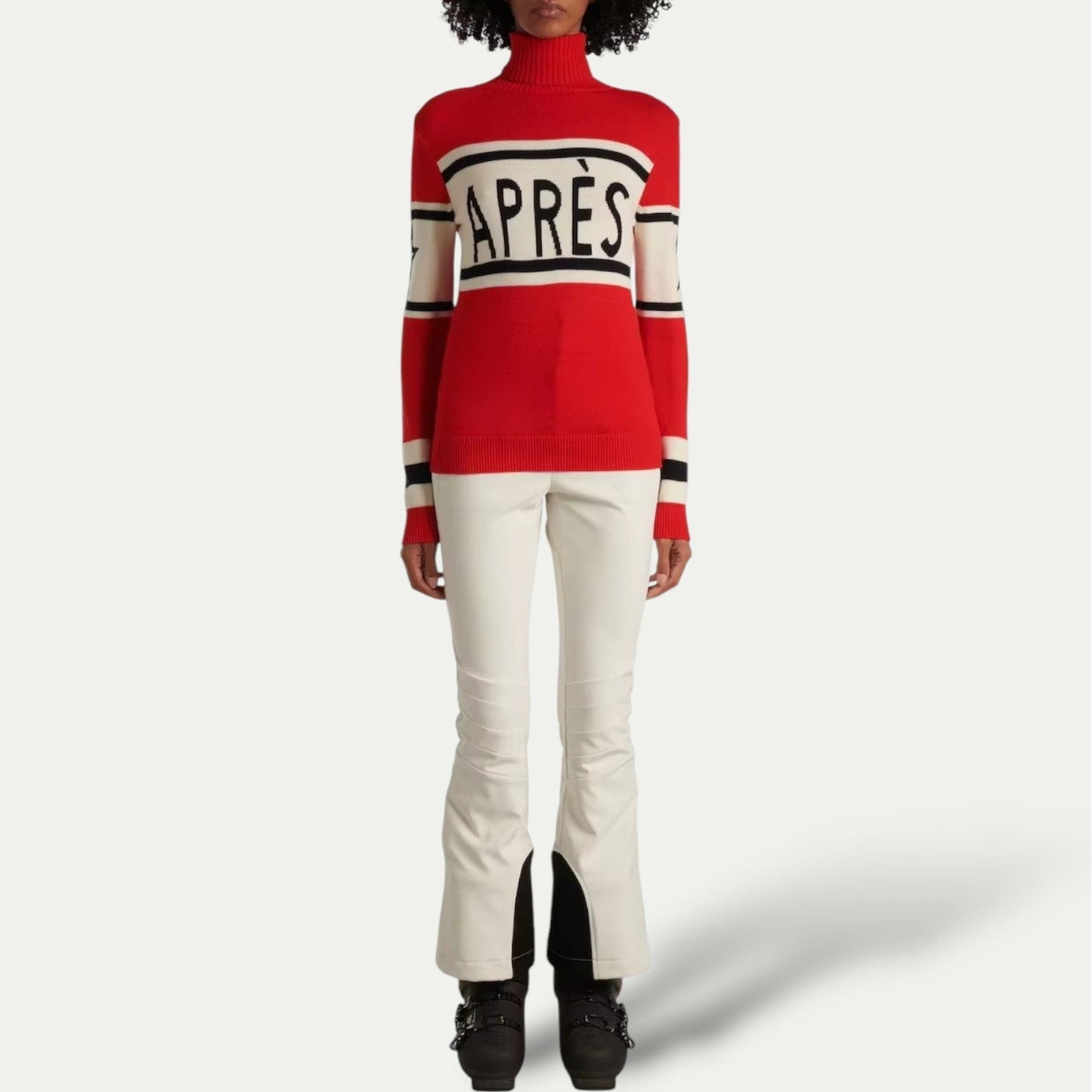 Women's Après-Ski Turtleneck Sweater – Luxury Merino Wool Winter Pullover, Après-Ski Lodge Style