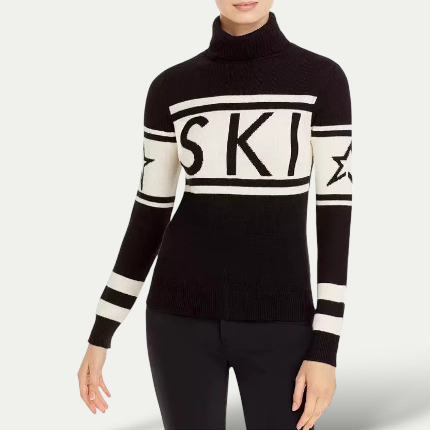 Women's Luxury Ski Turtleneck Sweater – Winter Performance & Après-Ski Style