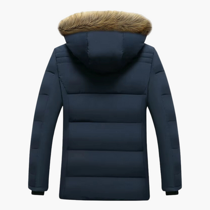 Men's Waterproof Fleece-Lined Parka Jacket with Hood – Winter Outdoor Style