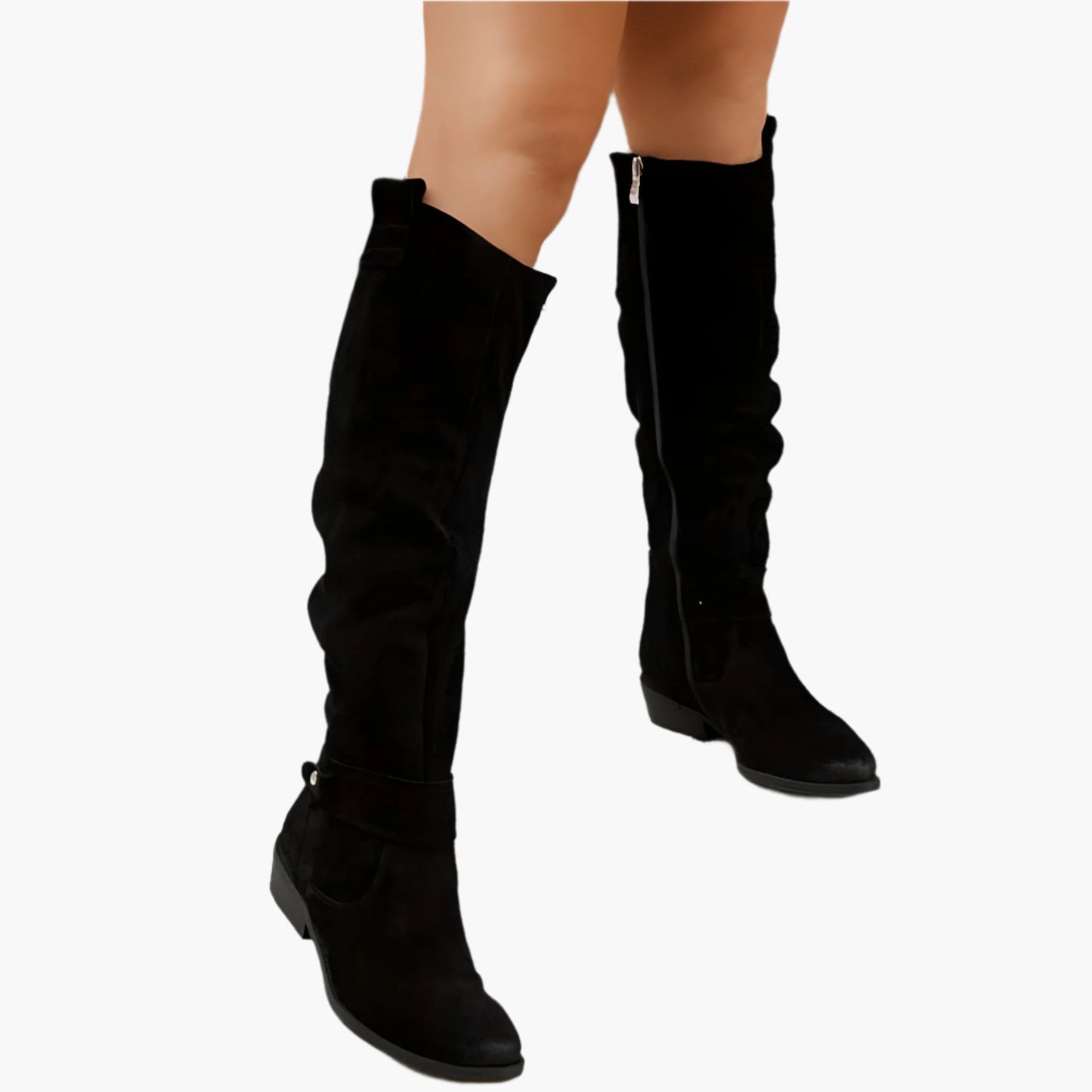 Women's Knee-High Casual Riding Boots for Everyday and Office Wear