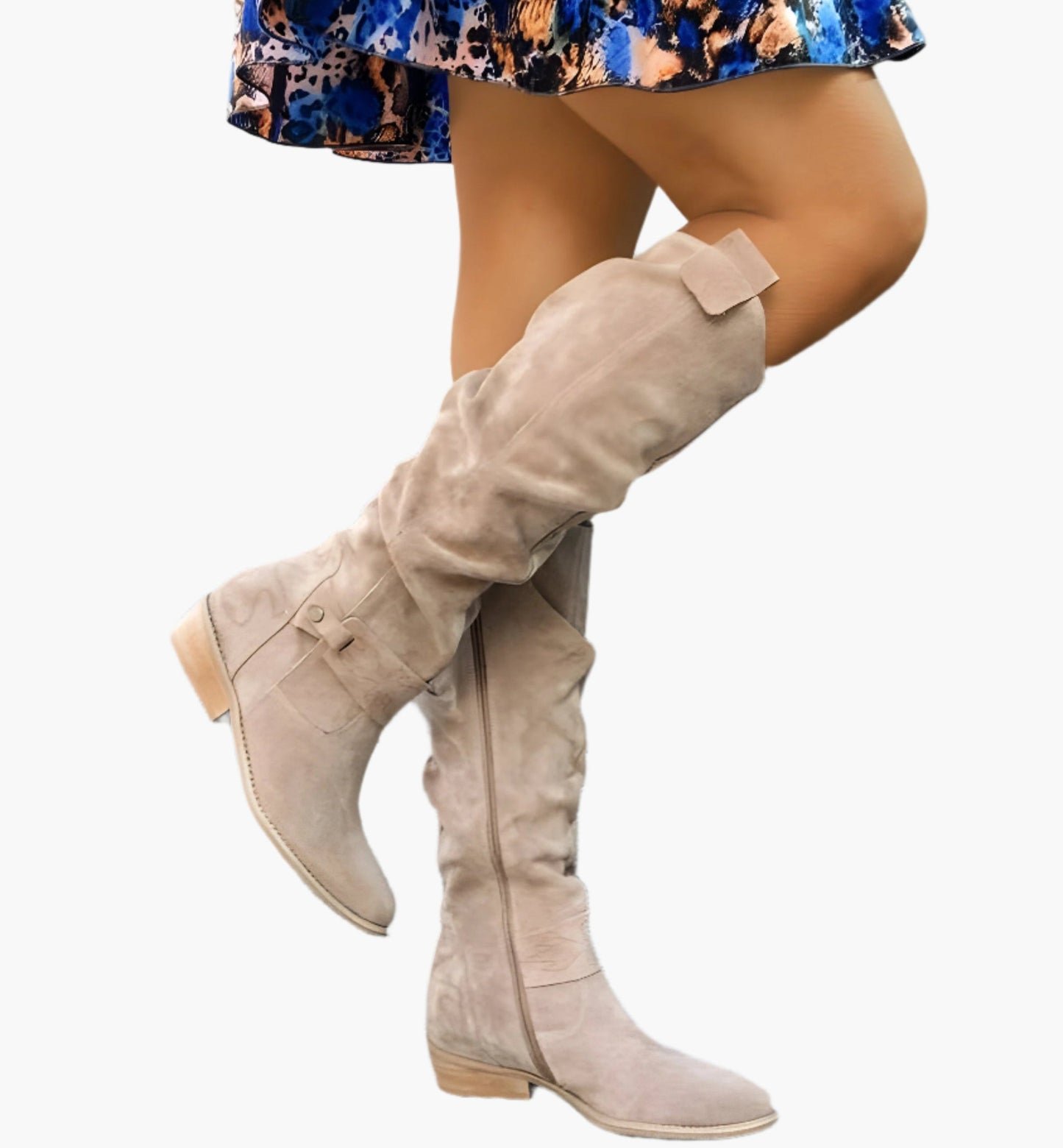 Women's Knee-High Casual Riding Boots for Everyday and Office Wear