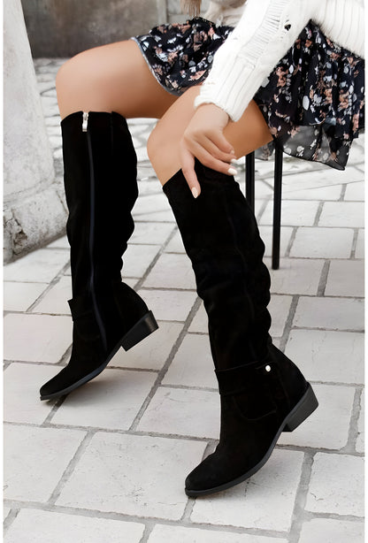 Women's Knee-High Casual Riding Boots for Everyday and Office Wear