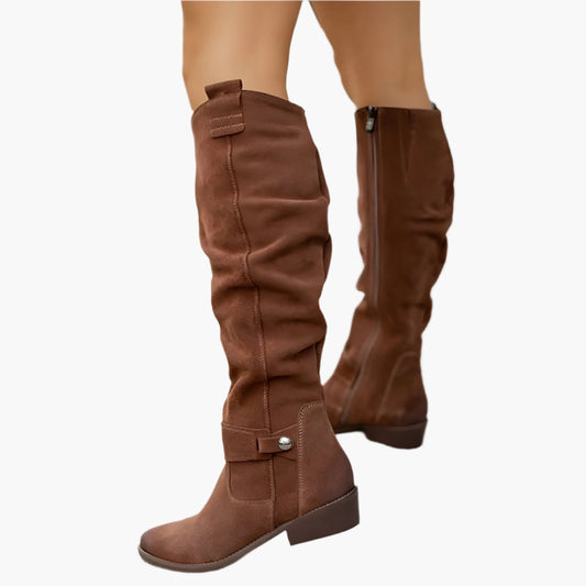 Women's Knee-High Casual Riding Boots for Everyday and Office Wear