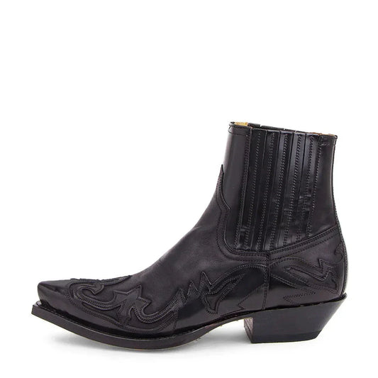 Men's and Women's Western Cowboy Ankle Boots – Classic Pointed Toe, Everyday Comfort, Unisex Style