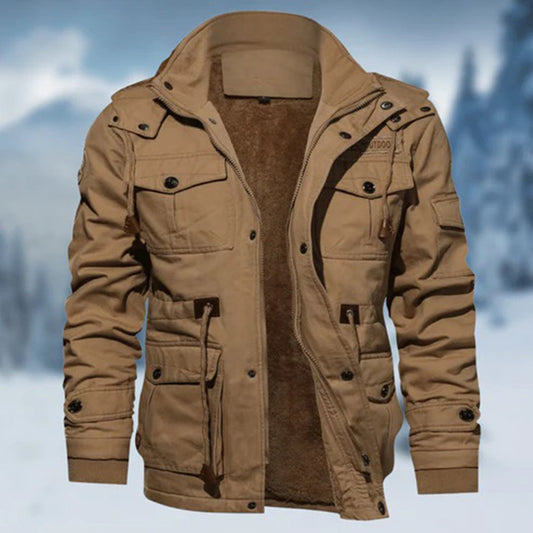 Men's Winter Outdoor Jacket - Stylish Warm Functional Parka for Cold Weather Adventures