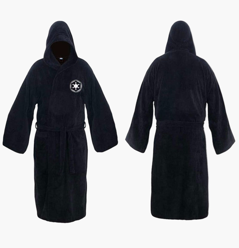 Men's Hooded Fleece Bathrobe Star Wars Inspired Cosplay Loungewear