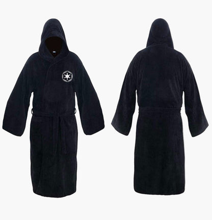 Men's Hooded Fleece Bathrobe Star Wars Inspired Cosplay Loungewear