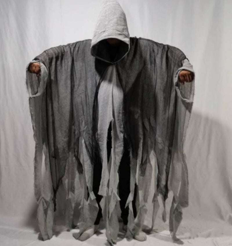 Halloween Hooded Reaper Costume Robe for Adults – Spooky Party Cloak Outfit