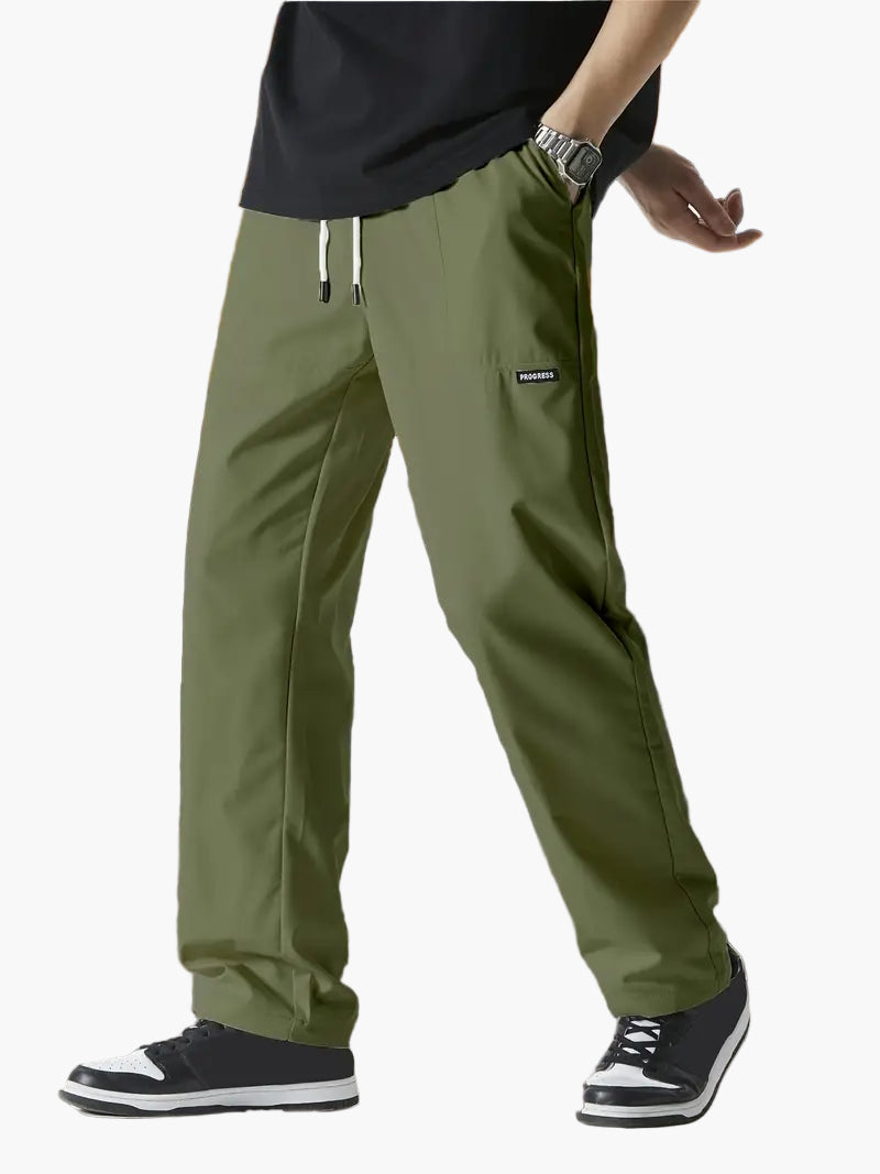 Men's Classic Straight-Leg Jogger Pants for Everyday Comfort and Style