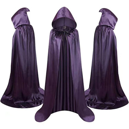Halloween Unisex Vampire Reversible Hooded Cape Costume for Parties and Dress-Up