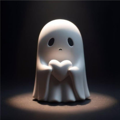 Halloween Ghost Resin Figurine - Funny Spooky Decoration for Parties & Home