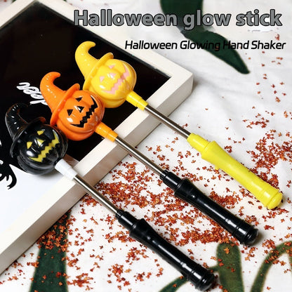 Halloween Luminous Hand Crank Shaker Wand for Kids and Parties