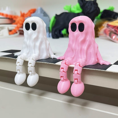 Halloween Ghost Figurine Decoration – Spooky 3D Printed Ornament for Parties & Home