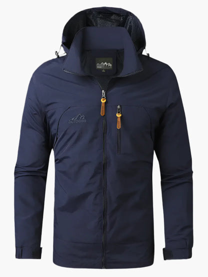Men's Outdoor Waterproof Windproof Hiking Jacket – Adventure Ready Functional Outerwear