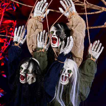 Halloween Hanging Ghost Ornaments Spooky Decoration Set