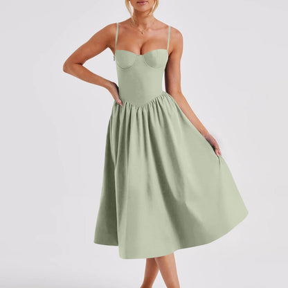 Sophie – French Retro Long Dress Court Style