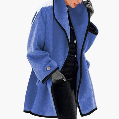Women's Oversized Wool Blend Winter Coat – Elegant Casual Outerwear