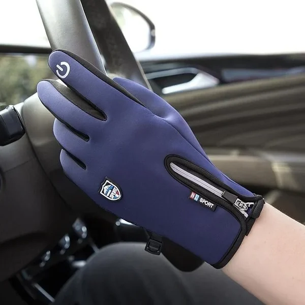 Men's and Women's Winter Outdoor Sports Gloves Windproof Waterproof Thermal Fleece Lined