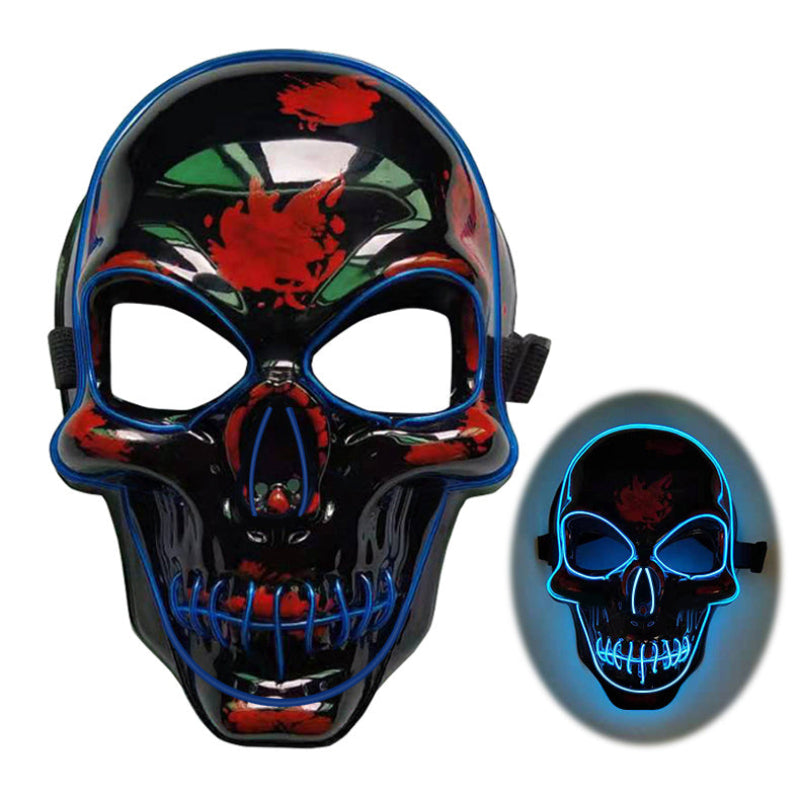 Halloween LED Skull Mask for Adults – Glowing Costume Party Accessory
