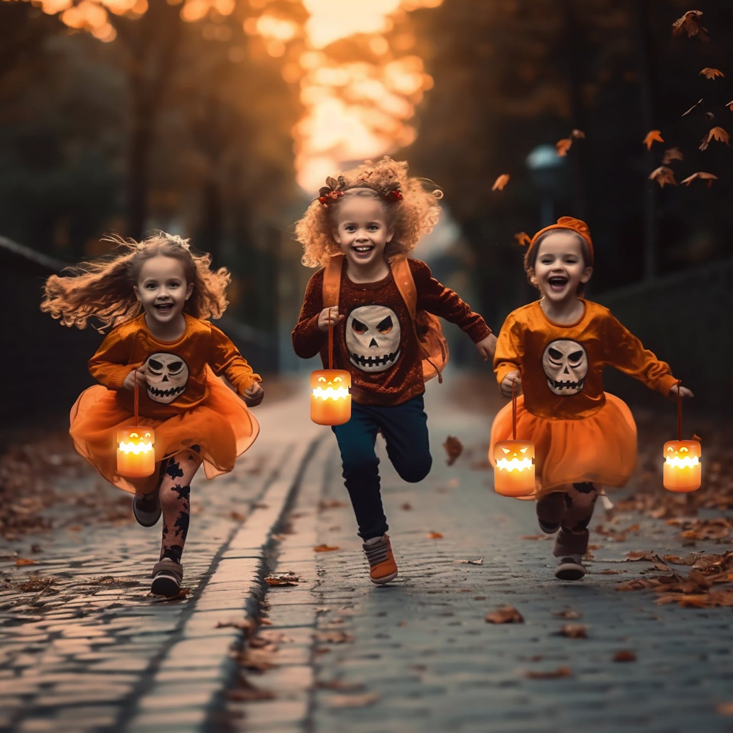 Halloween LED Pumpkin Lantern Decoration – Spooky Jack-O'-Lantern Light for Halloween Parties and Decor