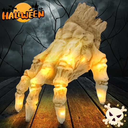 Halloween Glowing Walking Zombie Hand Prop for Spooky Party Decorations