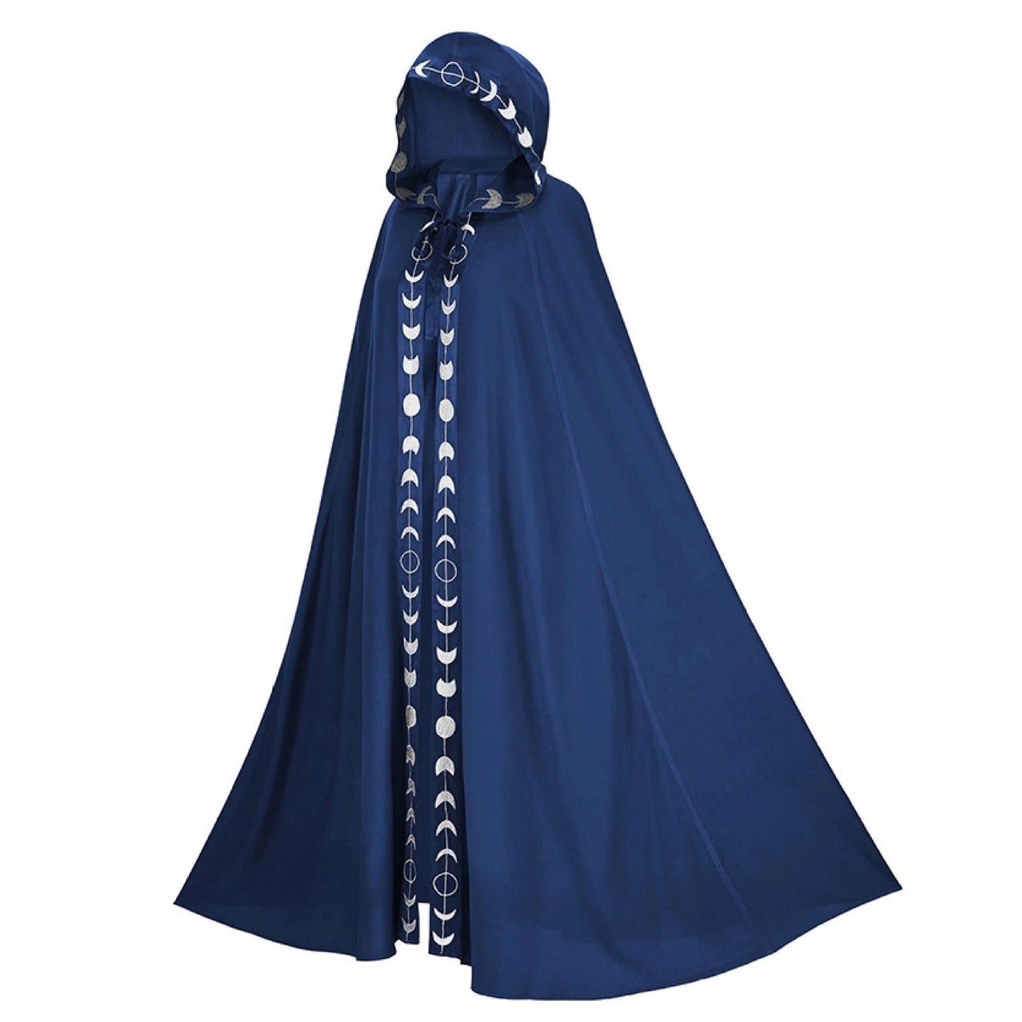 Halloween Unisex Wizard Hooded Cloak Cape Costume for Adults