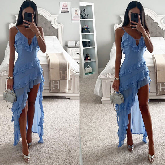Susan – Irregular Solid Color Dress