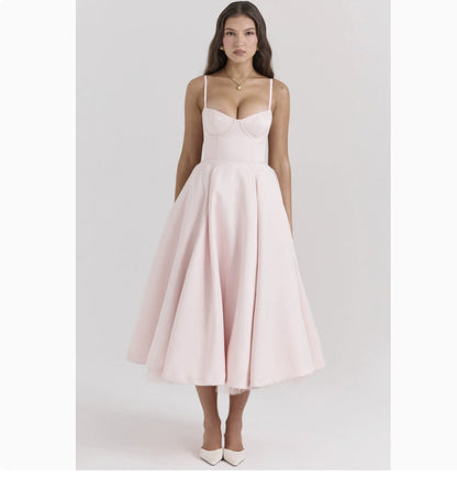 Jade – Slim-fit Corset Dress with Steel Ring