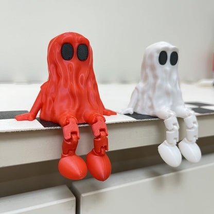 Halloween Ghost Figurine Decoration – Spooky 3D Printed Ornament for Parties & Home