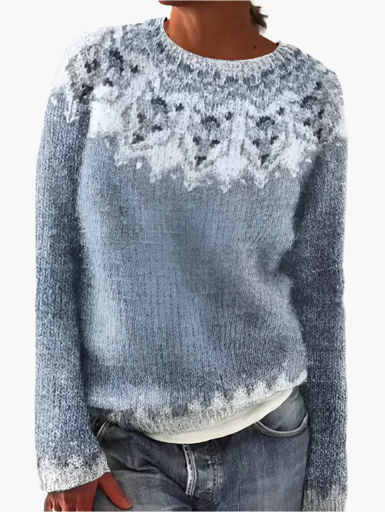 Women's Retro-Style Casual Sweater – Vintage Knit Pullover for Everyday Comfort