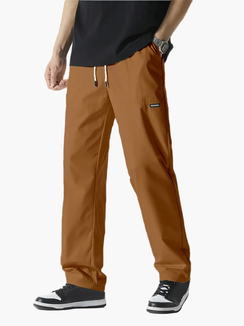 Men's Classic Straight-Leg Jogger Pants for Everyday Comfort and Style