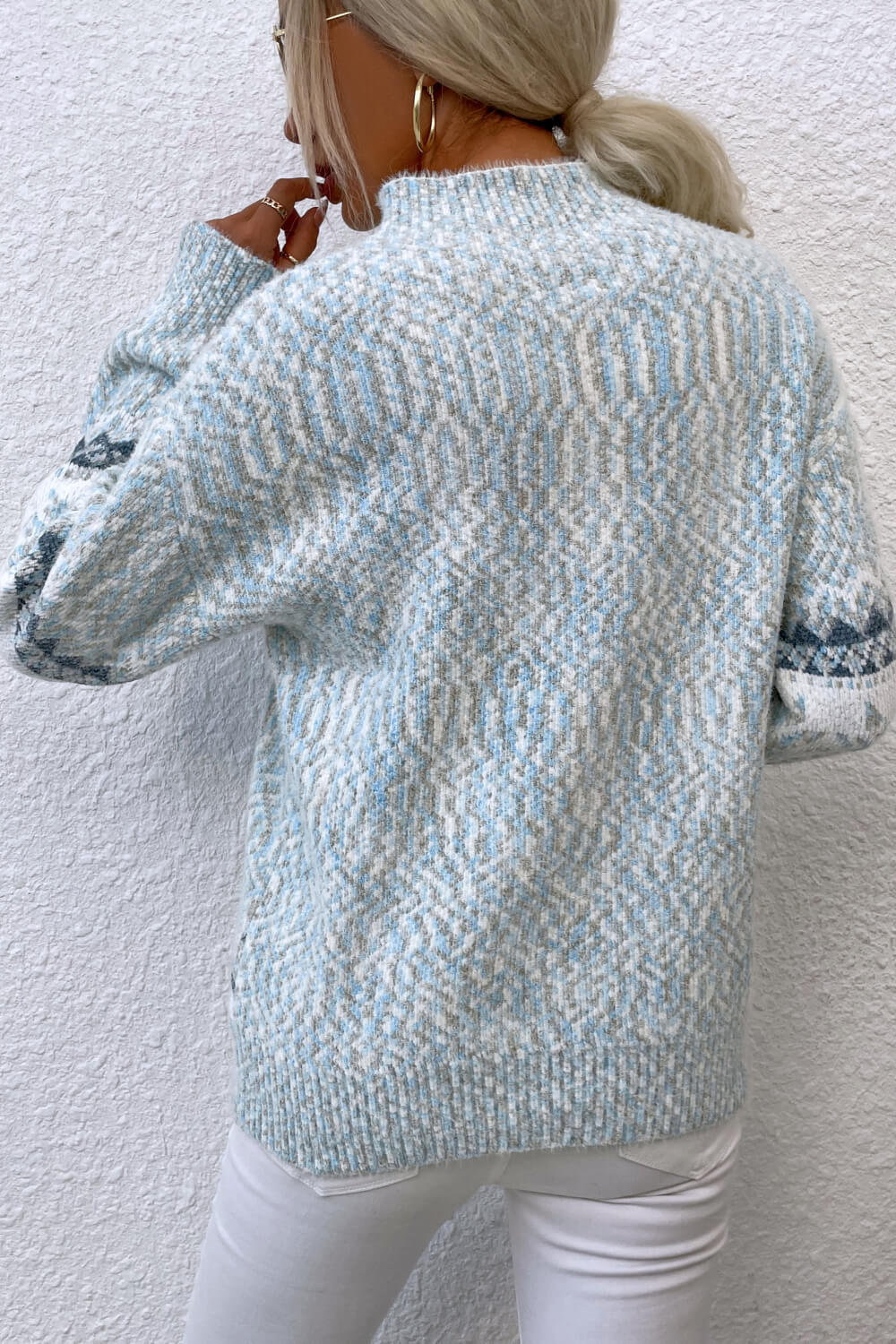 Women's Cozy Nordic Knit Pullover Sweater – Winter Casual Style