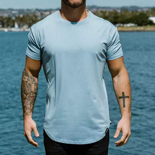 Kenny – Slim Fit Muscle Round Hem Short Sleeve Sports T-shirt
