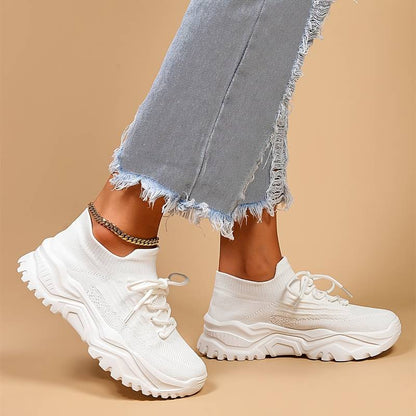 Women's Orthopedic Chunky Sole Sneakers for Comfort and Pain Relief