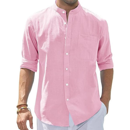 Brett – Men's Slim Fit Long Sleeve Cotton Shirt