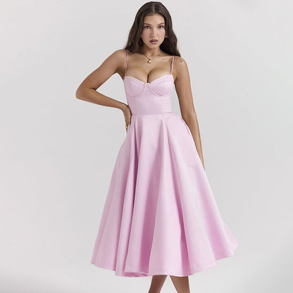 Jade – Slim-fit Corset Dress with Steel Ring