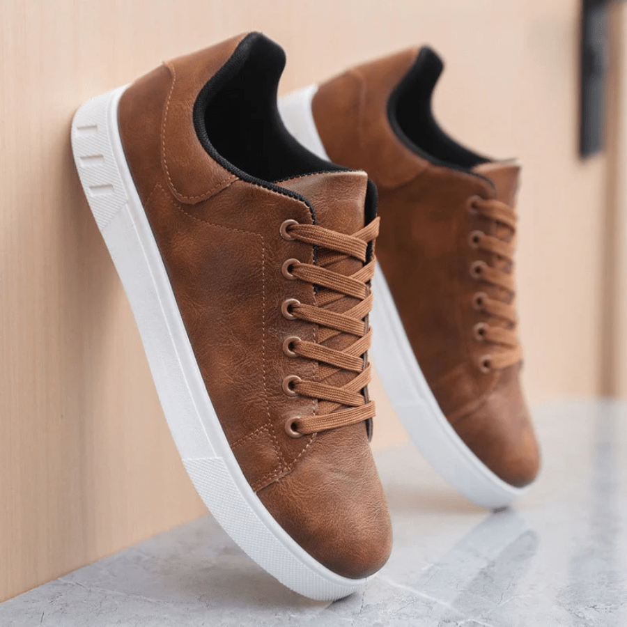 Men's Classic Vegan Leather Sneakers – Stylish Everyday Comfort Footwear