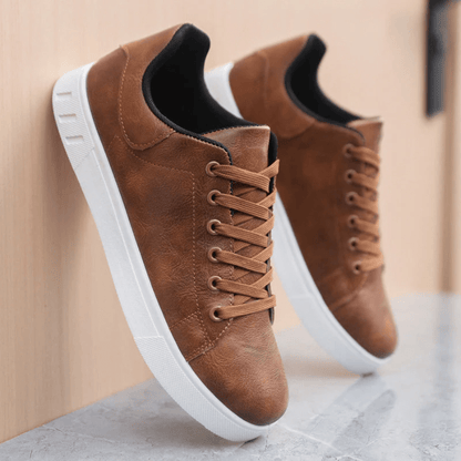 Men's Classic Vegan Leather Sneakers – Stylish Everyday Comfort Footwear