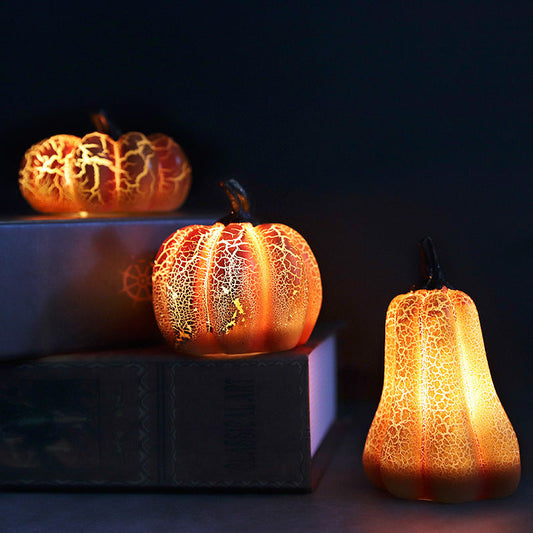 Halloween LED Pumpkin Lantern Decorative Props for Spooky Parties and Trick-or-Treat