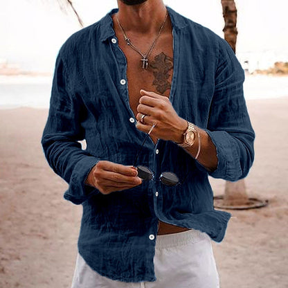 Lewis – Casual Cotton Linen Shirt
