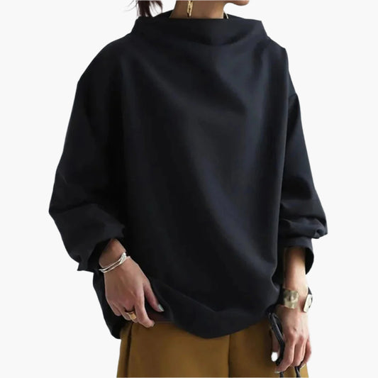 Women's Oversized Long Sleeve Pullover Adria - Casual Elegant Sweater for Everyday and Formal Wear