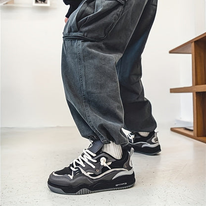 Men's Casual Geometric Pattern Sports Sneakers – Fashion Street Style