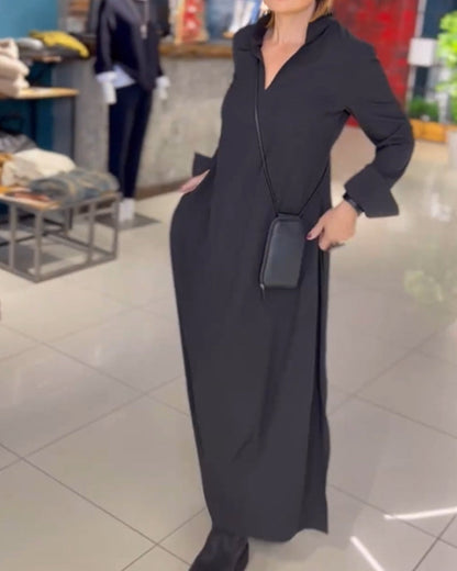 Women's Elegant Loose Maxi Shift Dress for Everyday and Special Occasions