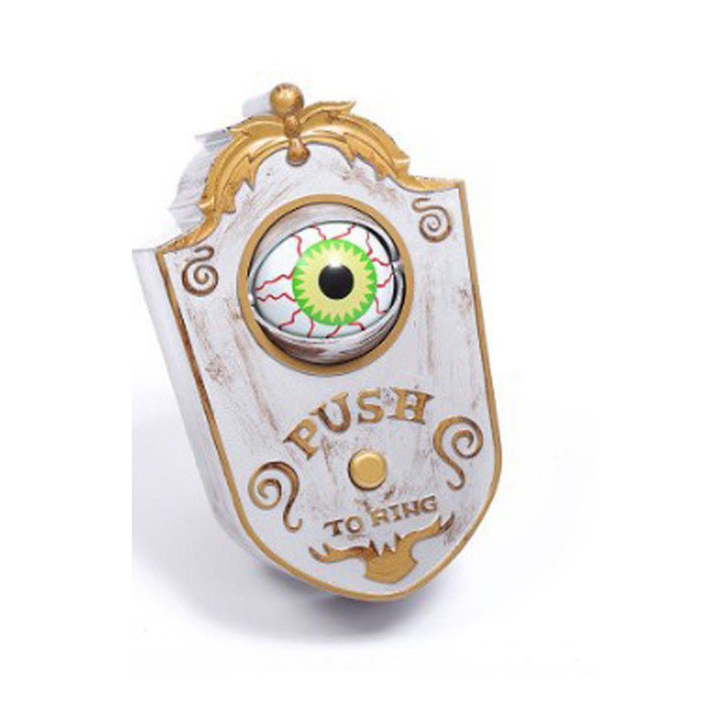Halloween Animated Eyeball Doorbell Prop for Spooky Party Decorations