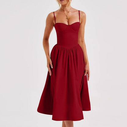 Sophie – French Retro Long Dress Court Style