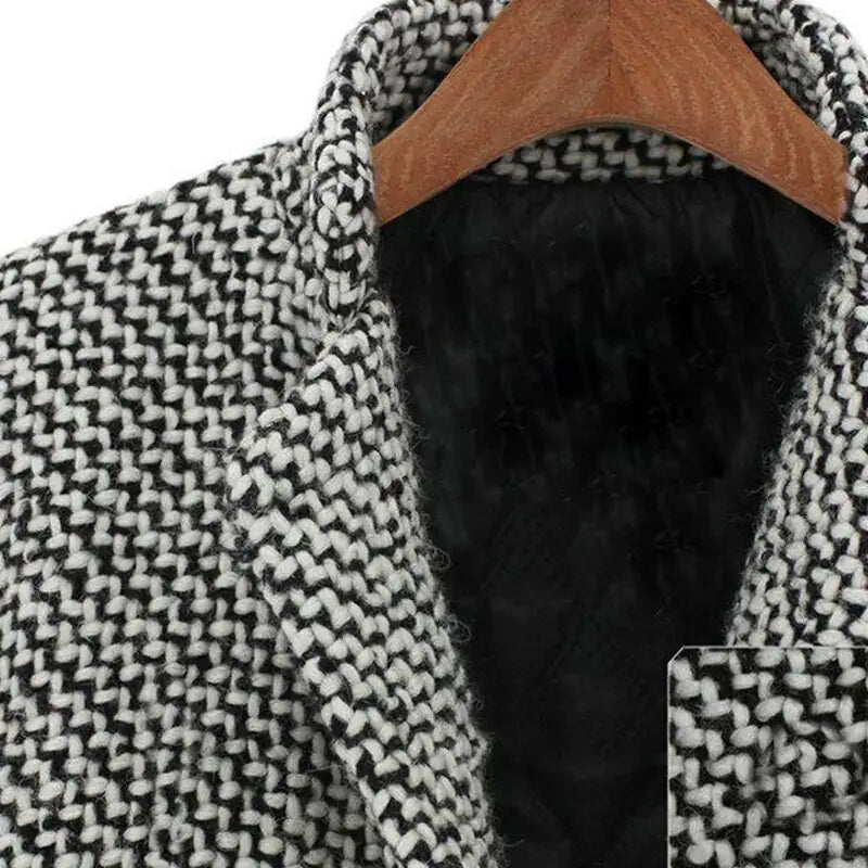 Women's Classic Wool Blend Winter Coat – Elegant Single Button Overcoat for Everyday & Events